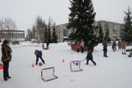 Зимние забавы на площади Ермаковского ЦД